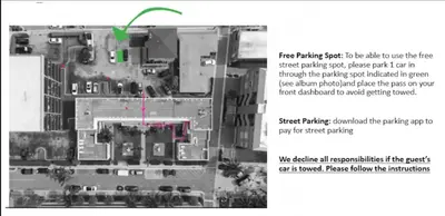 a screenshot of a map of a parking lot at 311-22 Beachside in Hollywood