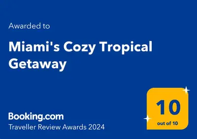 a screenshot of the miammins cosy tropical geraldaryayay awards at Miami's Cozy Tropical Getaway in Miami