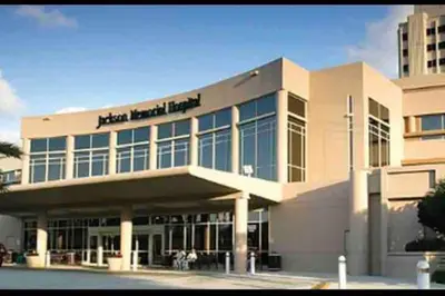 a building with a sign on the front of it at NEW Luxurious Studio Private in the heart of Miami in Miami