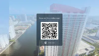 a jigsaw puzzle on the side of a building at Balcony - Pool - Near Beach - Gym in Hallandale Beach