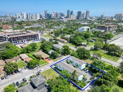 an aerial view of a city with buildings at Sistrunk Shades Villas #3 - Brand New Townhomes Downtown Fort Lauderdale in Fort Lauderdale