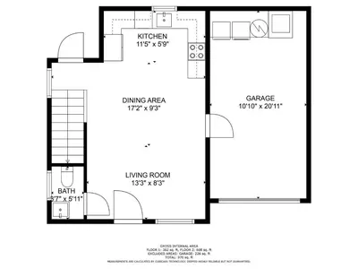 a floor plan of a house at Sistrunk Shades Villa #5 - New Townhome in Downtown Fort Lauderdale in Fort Lauderdale