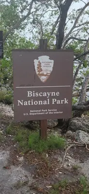 a sign for the bicentennial national park at Insta Worthy Modern Bungalow in Homestead