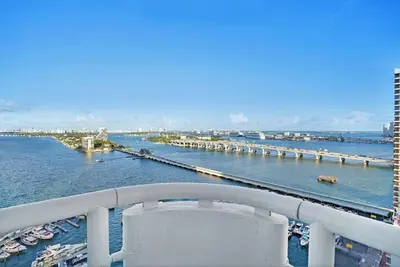 a view of a river from a cruise ship at Seas The Day! Complete Panoramic Water Views in Miami
