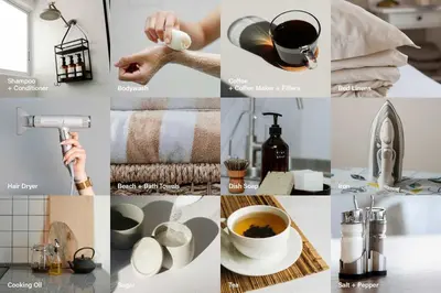 a collage of pictures of different things in a kitchen at Casa Limon - Private Heated Pool Prime Location & Parking in Fort Lauderdale