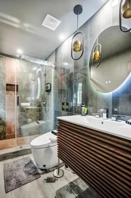 a bathroom with a tub and a toilet and a shower at Kiki 3 - Men's Clothing optional Guest Houses in Fort Lauderdale