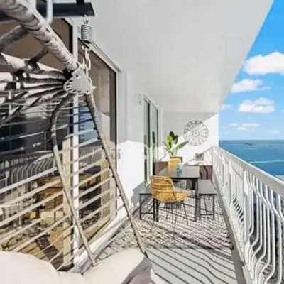 Luxury Brickell Waterfront View - Amazing Furnished Balcony - Walk-Water-WiFi