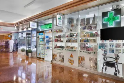 a store with a display case in a mall at The Grand Wonder in Miami