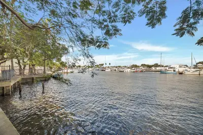 a view of a river with boats in a marina at Casa Linda Gated 3 bed 2 bath by the River 1810 in Miami