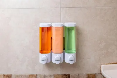 a group of four colored cups on the wall at Short Walk to Wilton Drive Apt6 in Fort Lauderdale