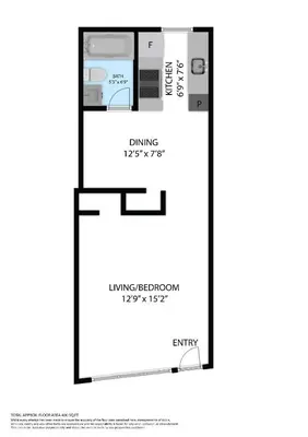 a rendering of a floor plan of a dupominium at Fresh Ocean Dr, Apt w/2 Queen Beds-Steps 2 Beach in Miami Beach