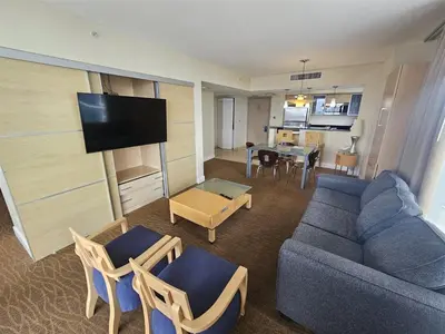 a living room with a couch and a table at Mare-1708 A in Aventura