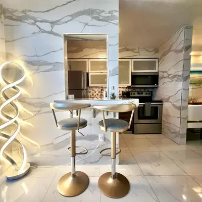 Luxurious remodeled direct Waterfront apartment with Miami skyline view- Free parking- 5min drive to Miami Beach