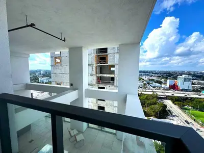 a view from the balcony of a building at Prime location: Luxury Condo at brickell in Miami