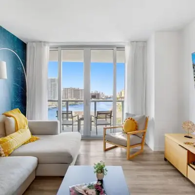 Amazing Pool Apartment with Balcony Near Beach
