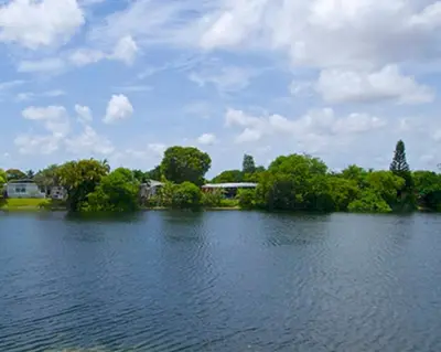 a large body of water with trees in the background at 1233 Apartment 2 Miami in Tamiami
