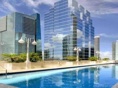 a rendering of a building with a swimming pool at Splendid 1 Bed Apartment • Brickell • Water Views in Miami