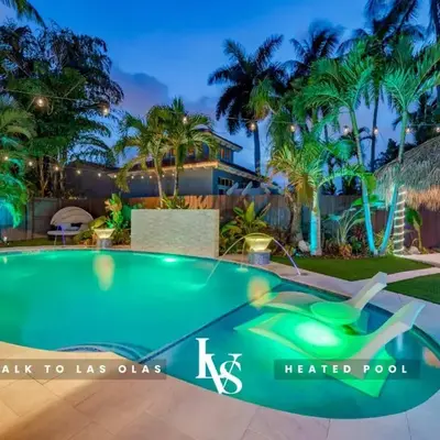 Floridita 5Bed 4Bath FTL Paradise with Tiki Hut Heated Pool
