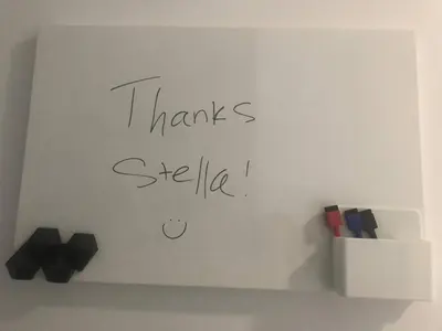 a sign on a wall that says thanksesheshleep at Cozy Studio Apartment in Miami