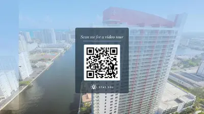 a jigsaw puzzle on the side of a building at Beautiful 2BR Balcony Pool Near Beach & Fun in Hallandale Beach