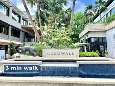 a statue of a bear in front of a building at GroveO4 10 min from the Beach in Miami