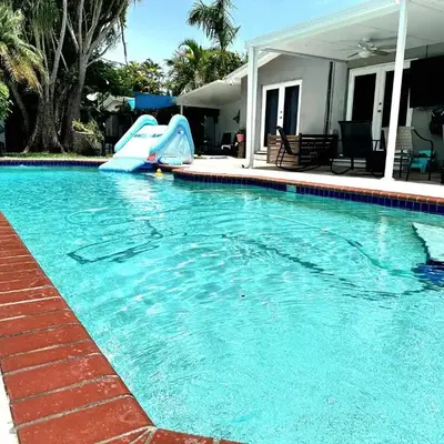 Pool House Resort heated swimming pool private duplex