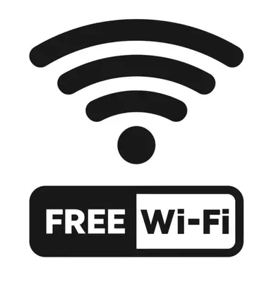an icon of a wifi sign with a free wifi symbol at B05 Nicest 1 bedroom APT in Midtown Miami in Miami