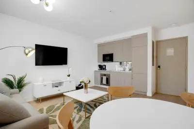 a living room with a couch and a table at Vonder Miami Beach - Unit 9 in Miami Beach
