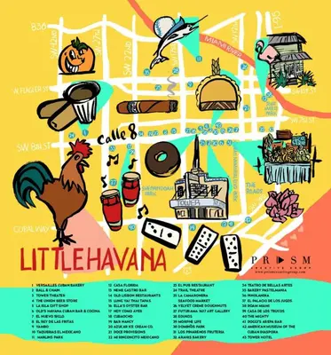 a map of lilihavana with sights and attractions at Coco Sol 3 by MyMiamiStay in Miami