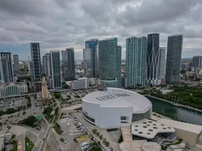 a view of a city with tall buildings at Orange Crush - Resort-Style Amenities & Location in Miami