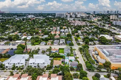 an aerial view of a city with buildings at Contemporary 3BR 3 BA Duplex, Amazing Outdoor Area in Fort Lauderdale