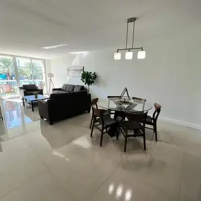 Spacious 3 BR plus 1 office and 2 BA with Free parking Just in front beach