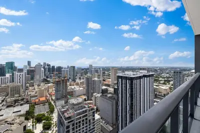 a view of a city from the top of a building at PH 5107 Gale Luxury 1BR with Sea - Downtown Views in Miami