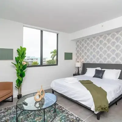 Central 1BR in Miami with King Bed Near Wynwood and Marlins Park
