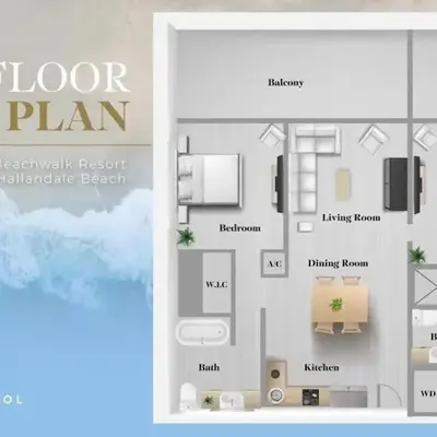 Modern Stylish 2BR with Balcony