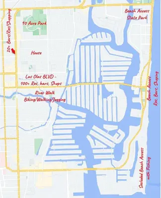 a map of the proposed improvements to the freeway at 5BR Luxury Mins to Las Olas, Shops and Beach in Fort Lauderdale