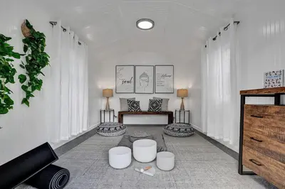 a living room with white walls and white furniture at The Grand Luxe 8BR Villa w POOL and basketball in Pembroke Pines
