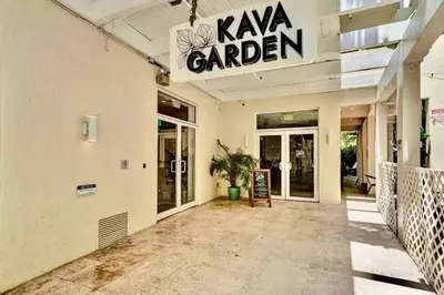 a building with a sign that reads kya garden at 2-Min to Beach, Upscale Enclave in Miami Beach