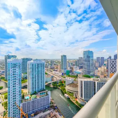 Panoramic City Views From 45th Floor Brickell Condo