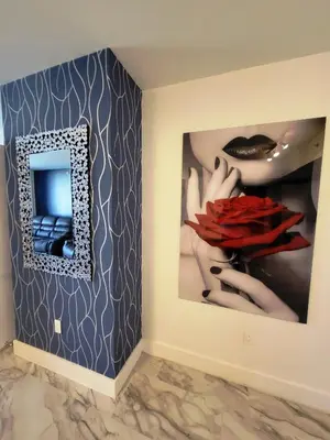 a mirror on a wall in a room at 2b 2b Apmt Hallandale Beach 2805 in Hallandale Beach