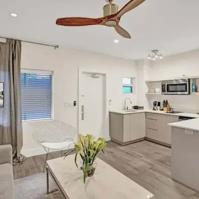 2102 Eden Collection 1BR Kitchen Steps to beach