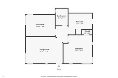 a block diagram of a house at Banyan St 2BR 1BA off Las Olas Steps to Beach 1 in Fort Lauderdale