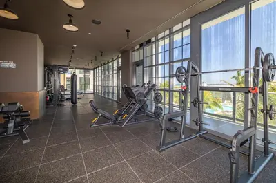 a gym with cardio equipment in a building at Magnificent 3 Bedrooms in Downtown Miami with incredible views in Miami