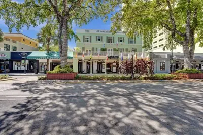 an empty street in front of a building at Eden Escape 1 BR 2202 Walk to FLT Beach in Fort Lauderdale