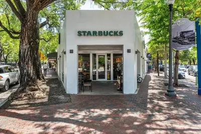 a store with a sign that reads starbucks at Breathtaking Direct Bay Views 2 bedroom condo with parking in Miami