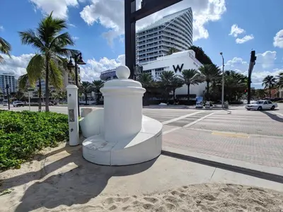 a street corner with a traffic light and a building at WVR Vacation Residences 2306 in Fort Lauderdale