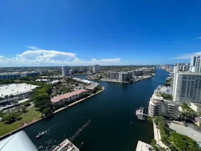 an aerial view of a river in a city at Hyde the best apartment next to Hollywood Beach 2B 2B in Hollywood