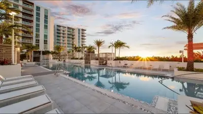 an image of a swimming pool at a resort at Chic Ft Lauderdale 2BR | Pool + Nightlife in Fort Lauderdale