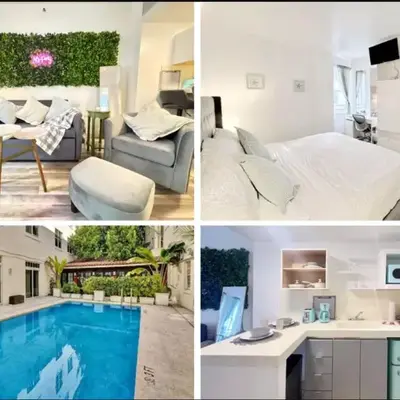 Pool and Jacuzzi. Walk to beach