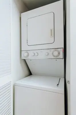 a white washer and dryer in a room at Bright and Cozy 2 Bedroom in Miami